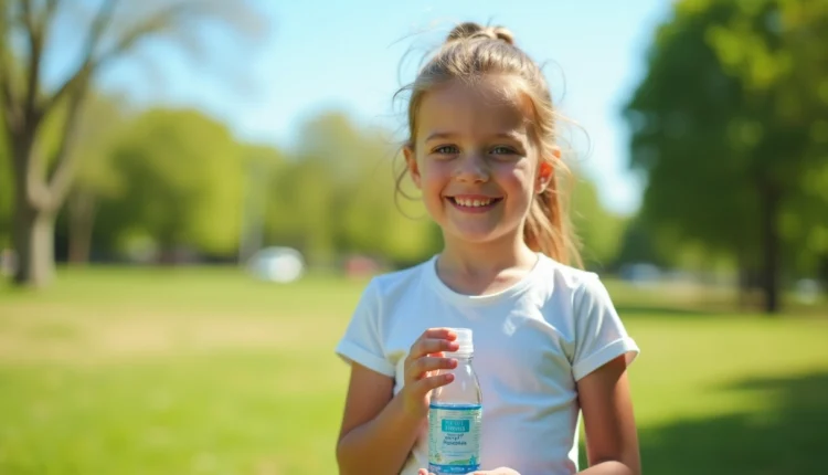 enfant buvant de l'eau