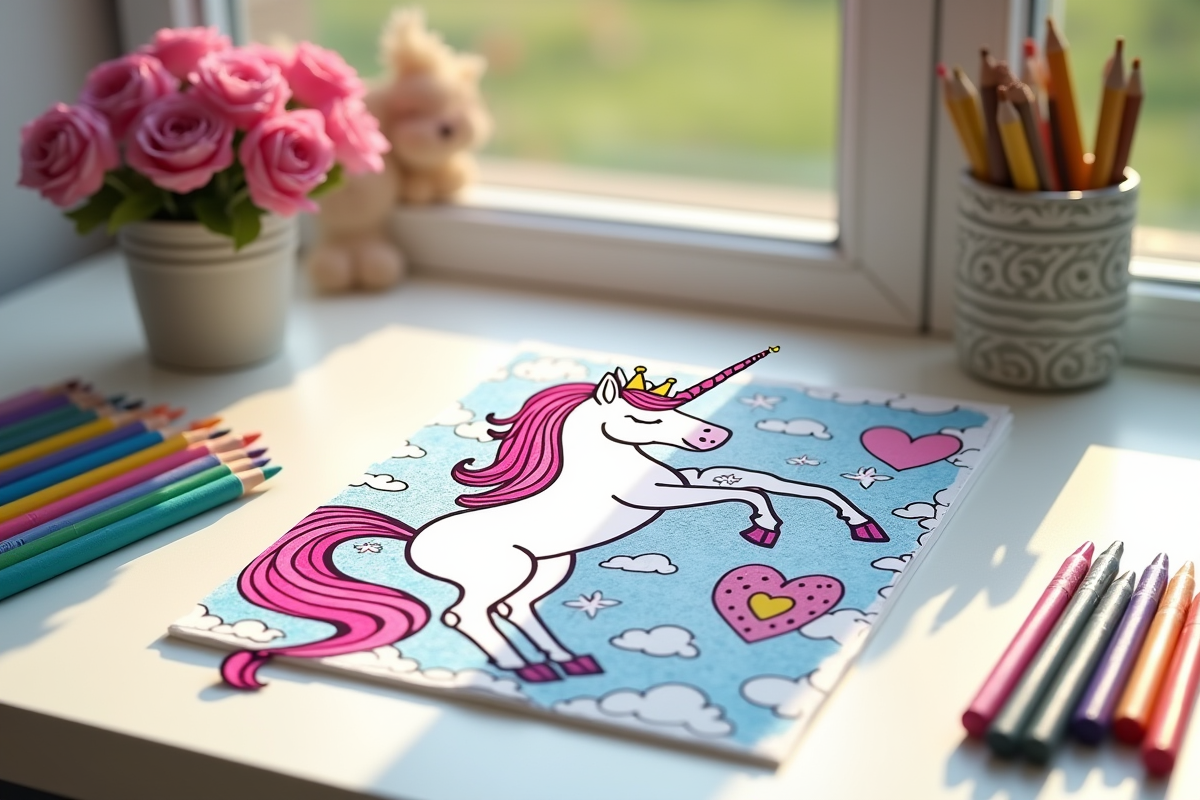 licorne coloriage