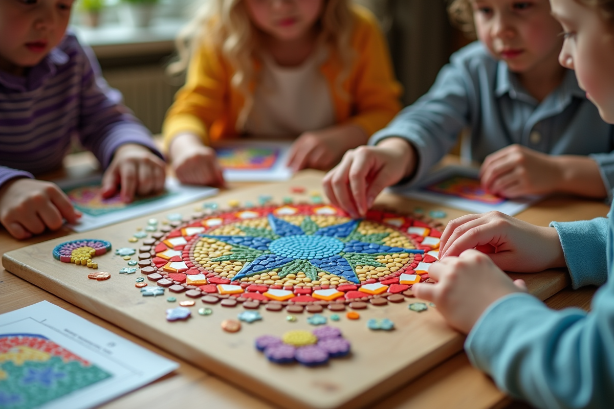 mosaïque  enfants